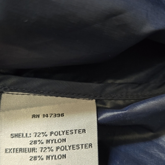 ZAC POSEN Designer Navy Blue Fit And Flare Lightweight Jacket With Hood. XS - Picture 12 of 14